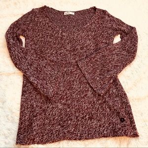 Hollister  Red Flecked Bell Sleeved Sweater
